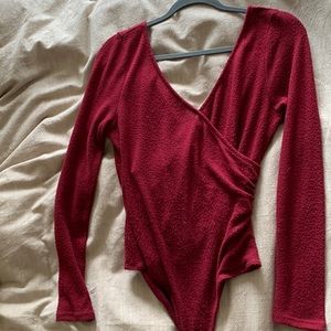 ASTR the label - Magenta cross bodysuit